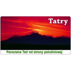 Magnes 98x53 mm TATRY - Panorama Tatr od strony południowej